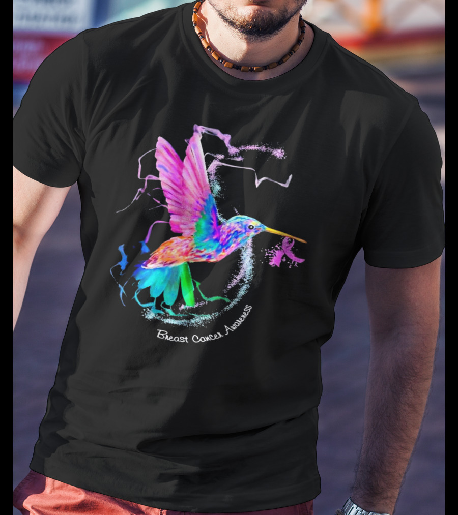 Hummingbird Breast Cancer Awareness T-Shirt