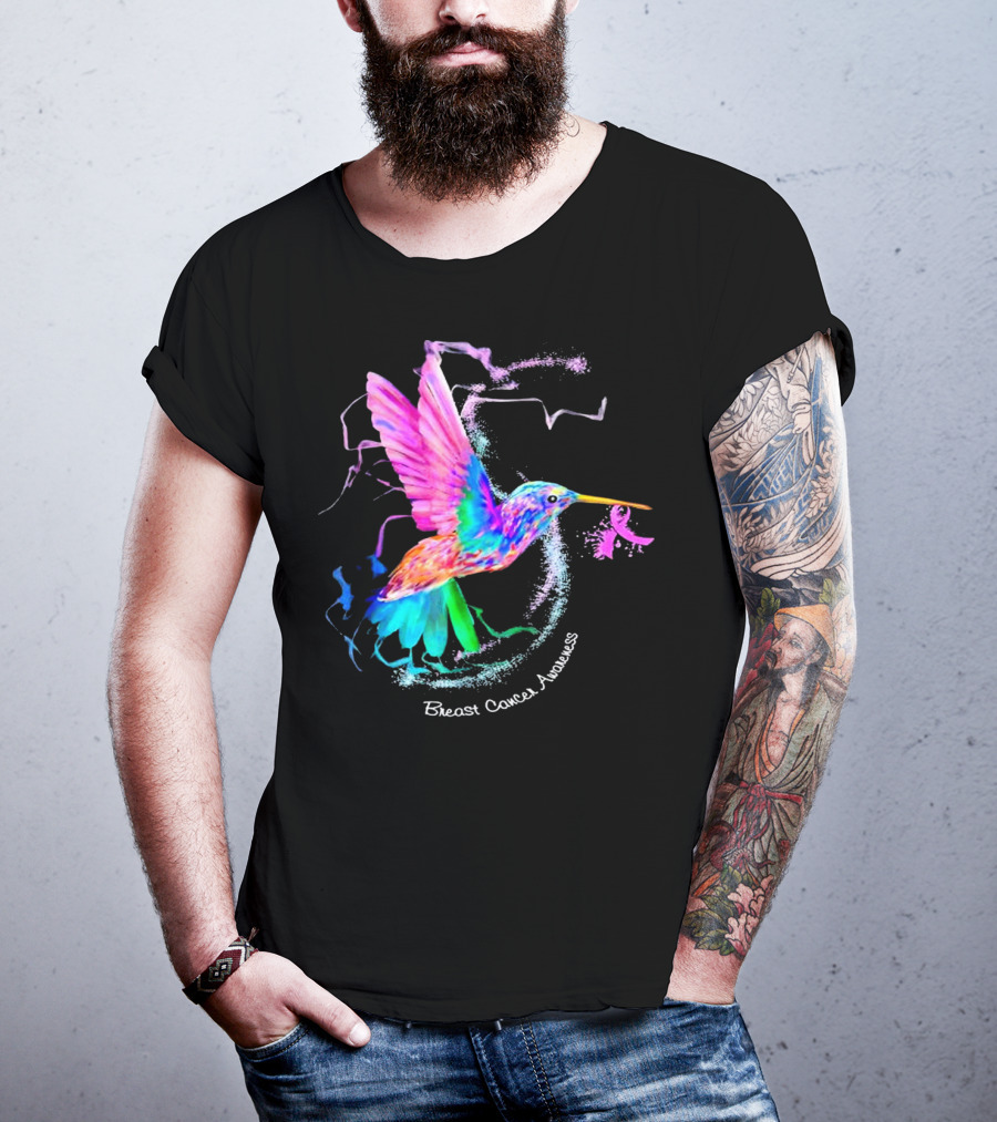 Hummingbird Breast Cancer Awareness T-Shirt
