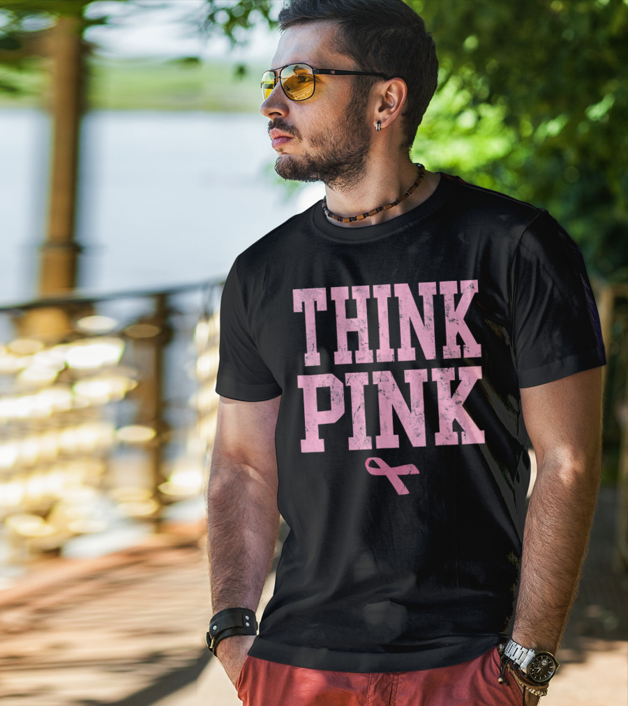 Think Pink Breast Cancer Awareness T-Shirt