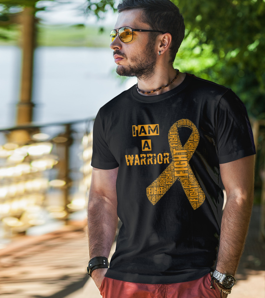 I Am A Warrior Fight Leukemia Cancer Awareness T-Shirt