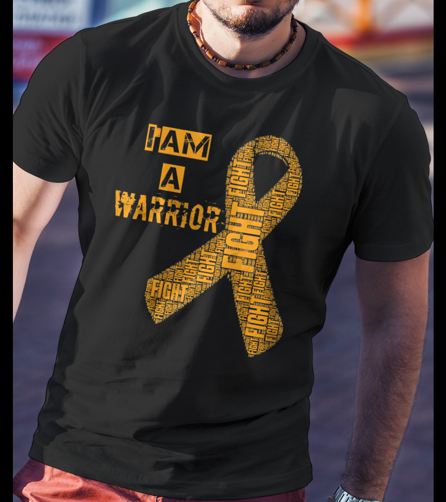 I Am A Warrior Fight Leukemia Cancer Awareness T-Shirt