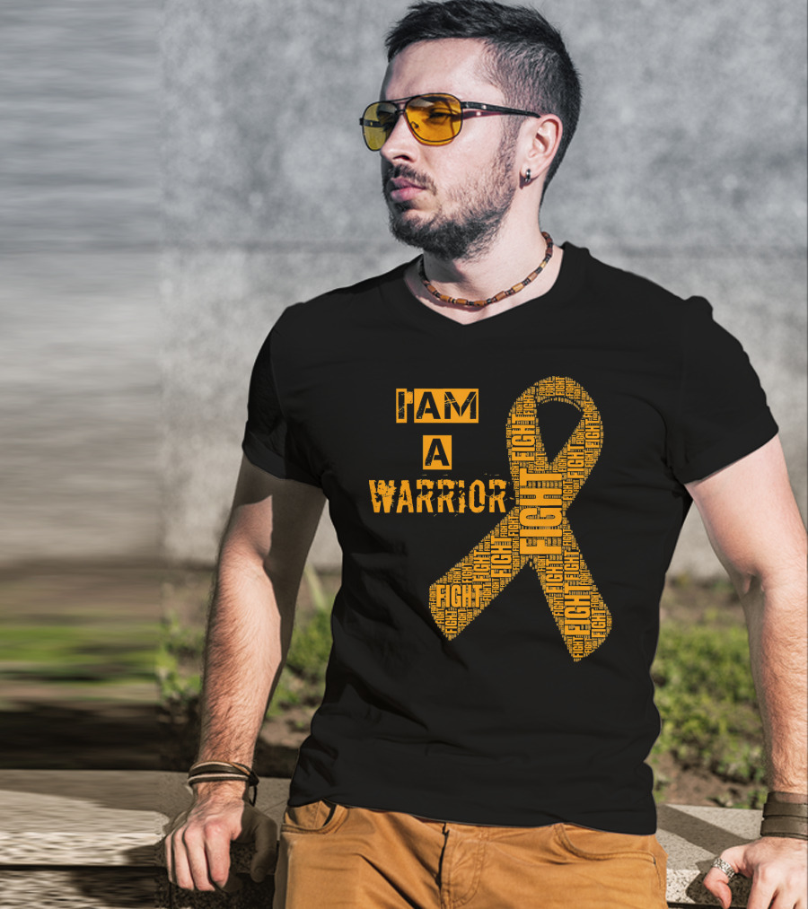I Am A Warrior Fight Leukemia Cancer Awareness T-Shirt
