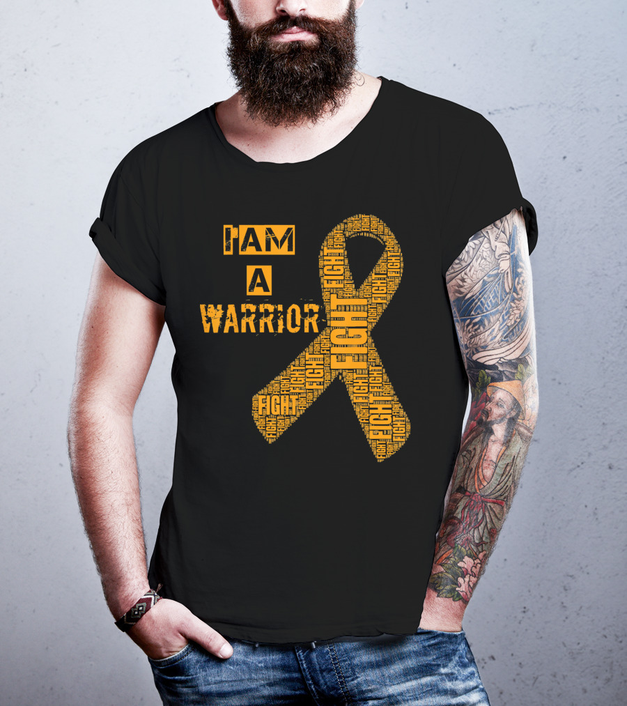 I Am A Warrior Fight Leukemia Cancer Awareness T-Shirt