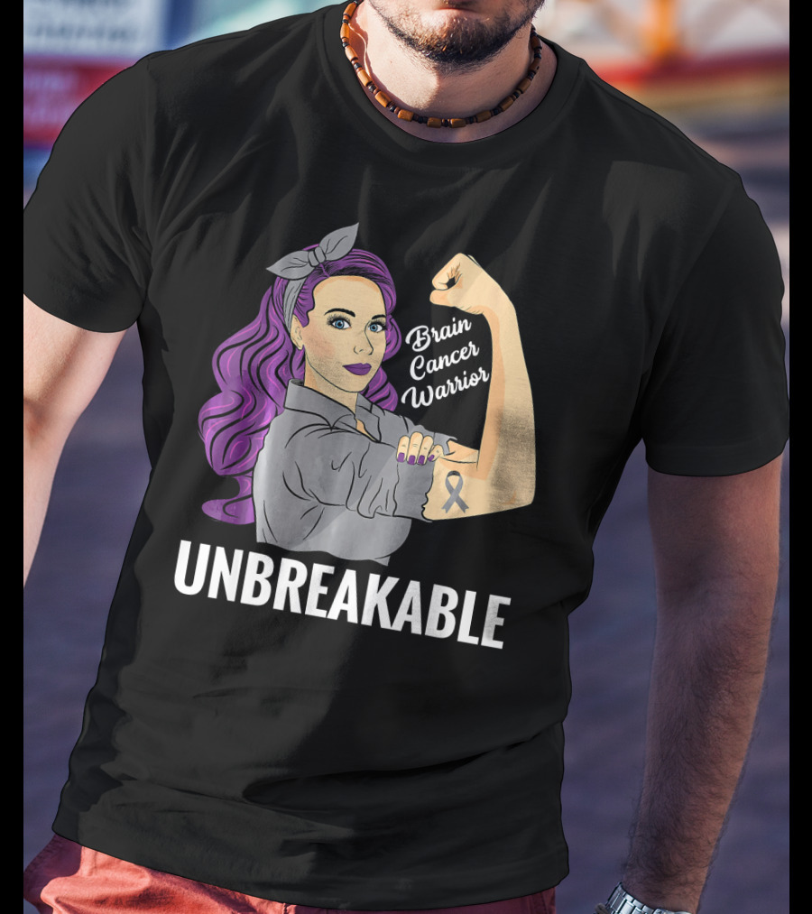 Unbreakable Brain Cancer Warrior T-Shirt