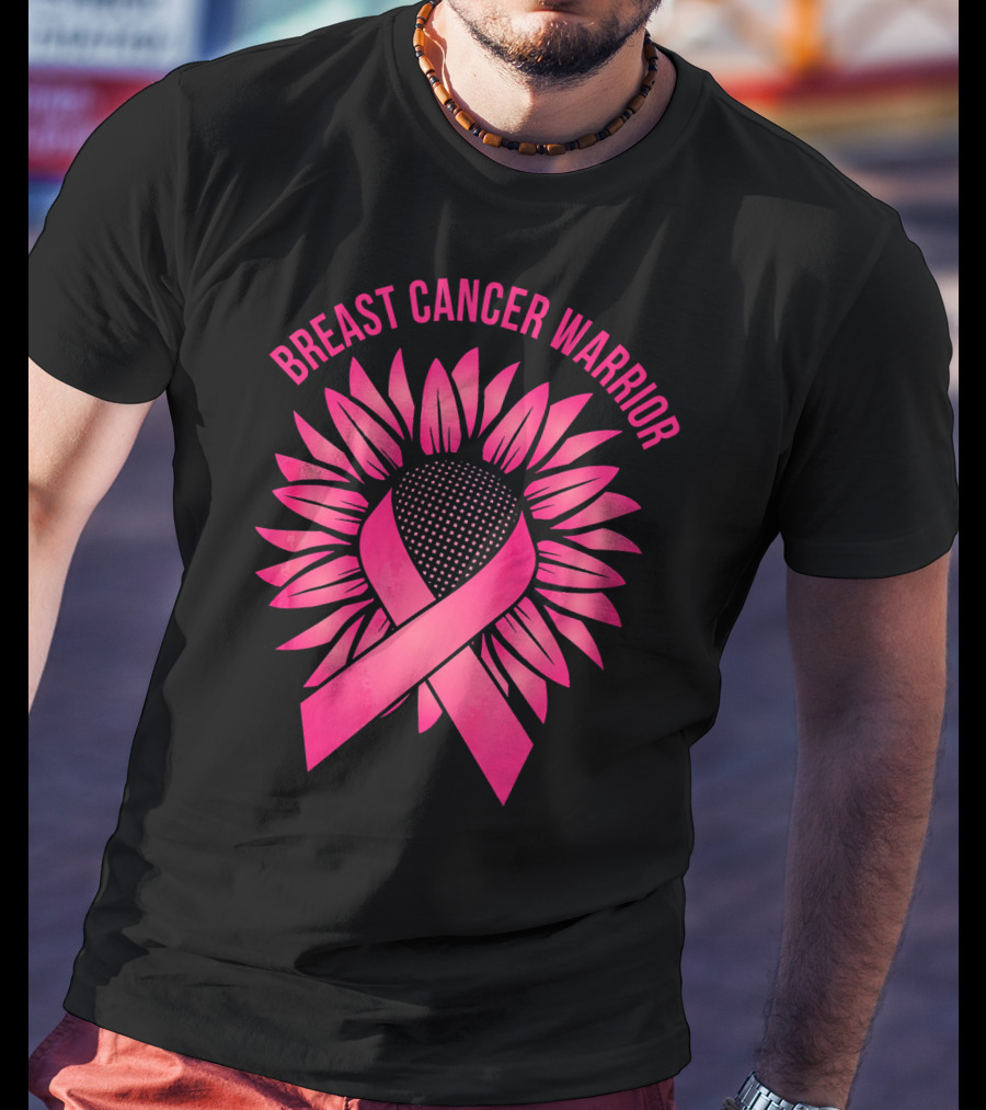 Breast Cancer Warrior Sunflower T-Shirt