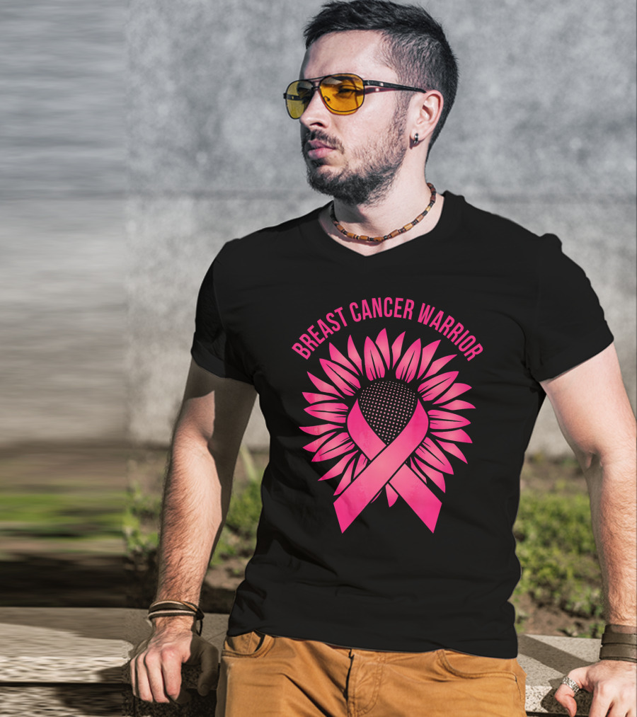 Breast Cancer Warrior Sunflower T-Shirt
