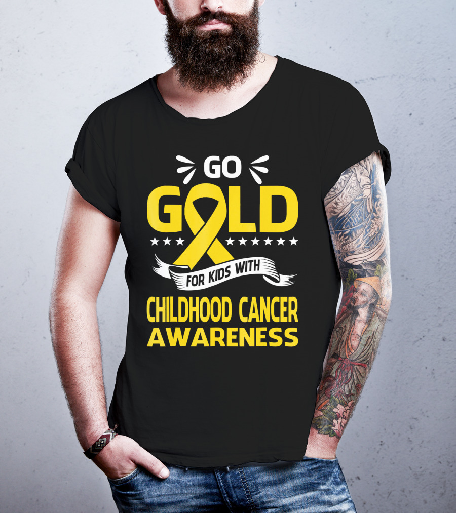Go Gold For Kids With Childhood Cancer Awareness T-Shirt