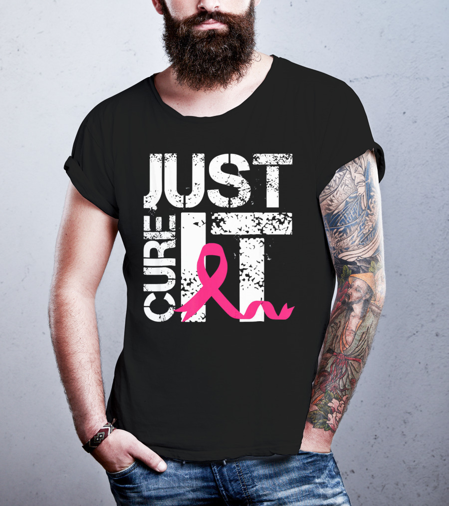 Women Just Cure It Breast Cancer Awareness Pink T-Shirt