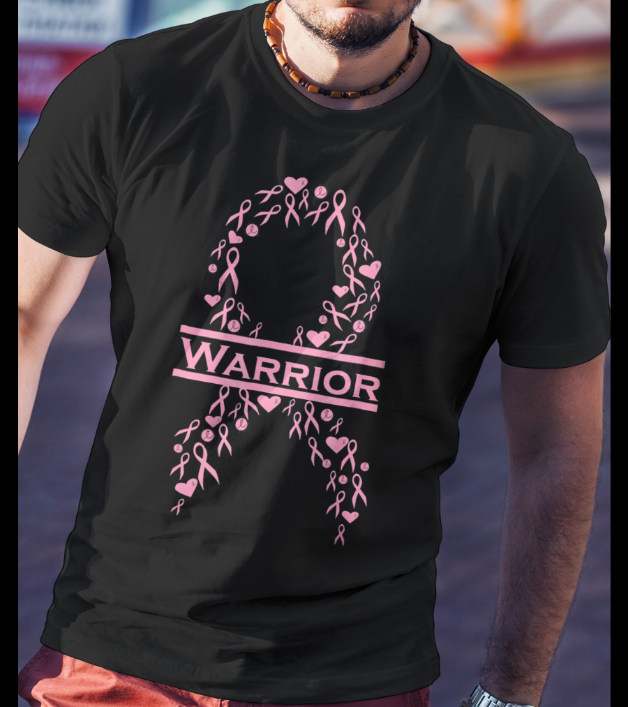 Breast Cancer Awareness Pink Ribbon Warrior T-Shirt