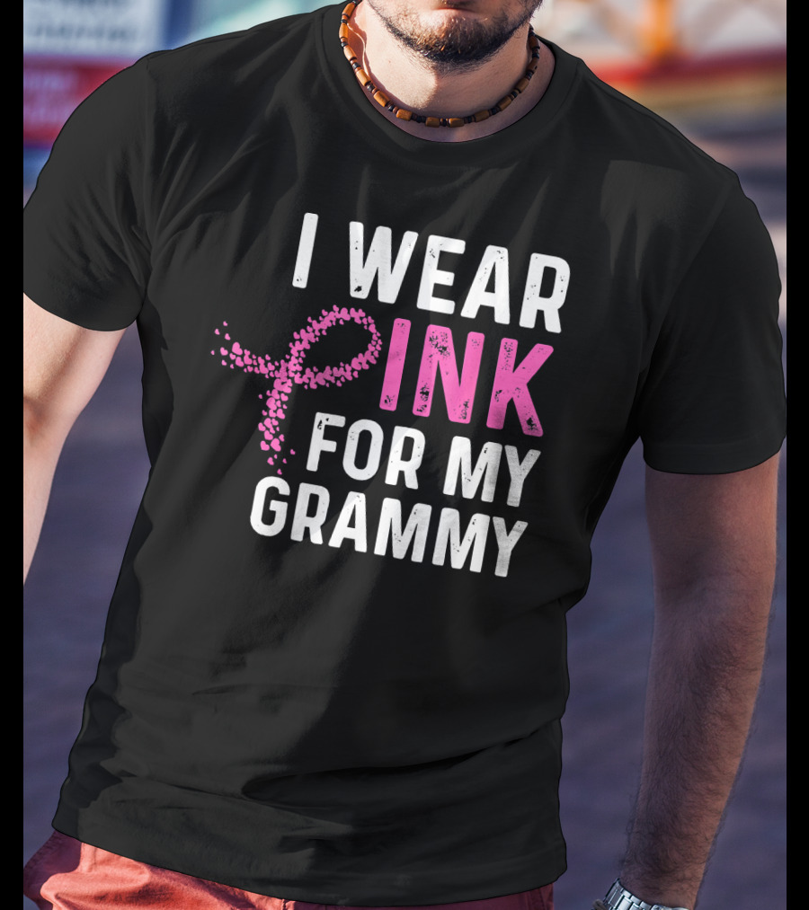 I Wear Pink For My Grammy Breast Cancer Awareness T-Shirt