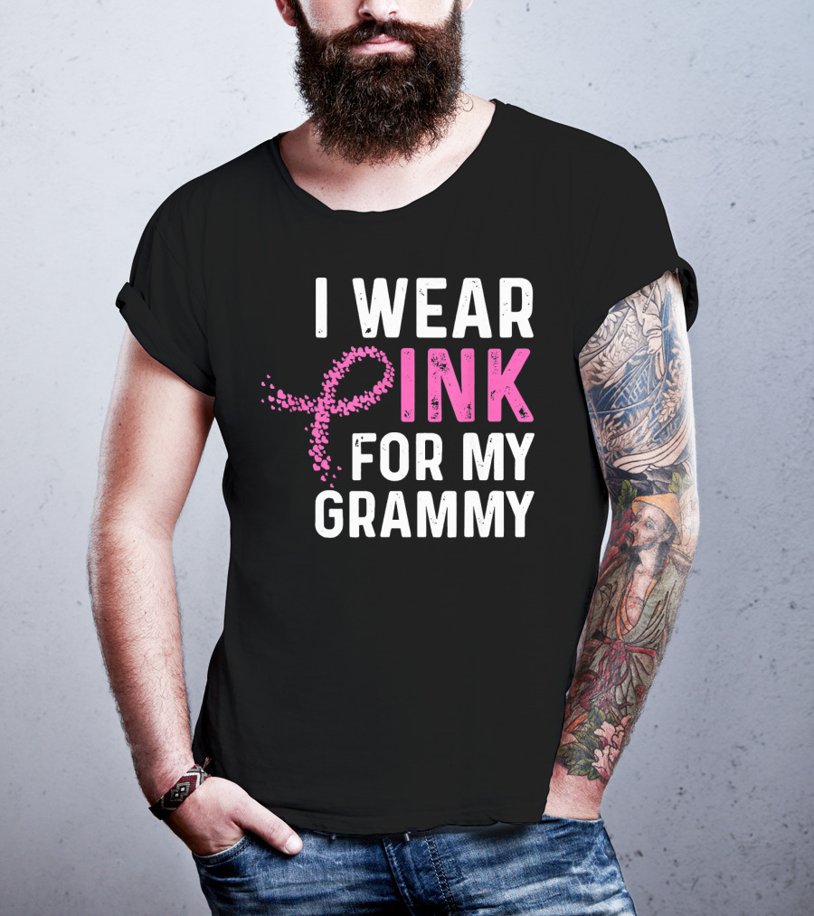 I Wear Pink For My Grammy Breast Cancer Awareness T-Shirt