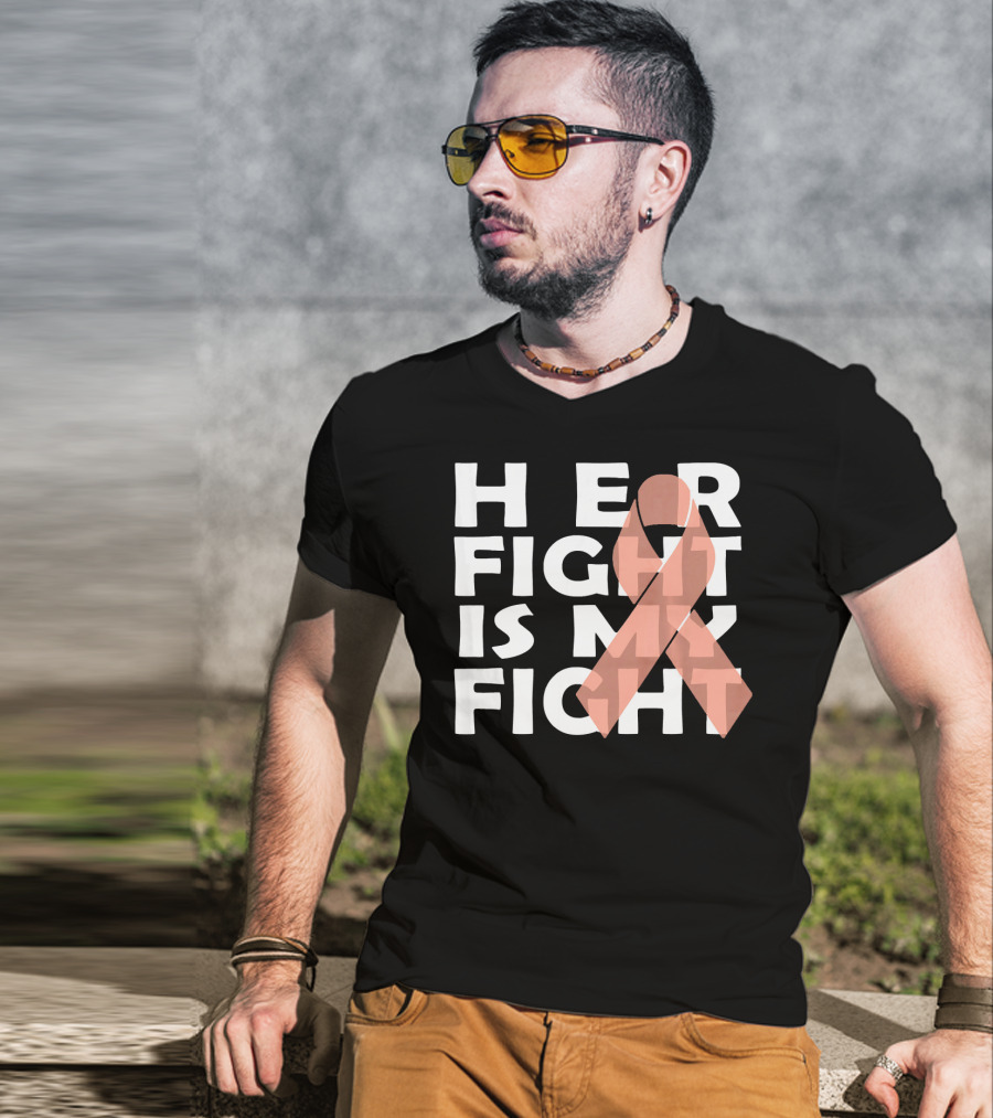 Her Fight Is My Fight Endometrial Cancer T-Shirt