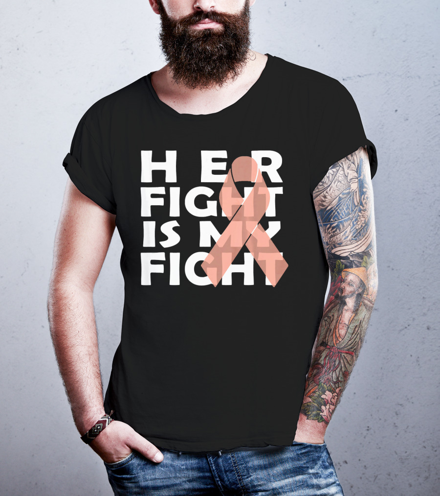 Her Fight Is My Fight Endometrial Cancer T-Shirt
