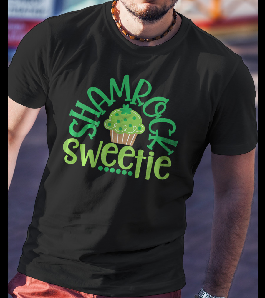 Shamrock Sweetie Green Cupcake St. Patrick's Day T-Shirt