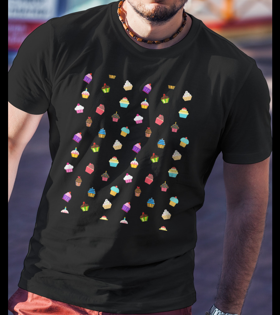 Cute Colorful Cupcake Queen Baking Dessert T-Shirt