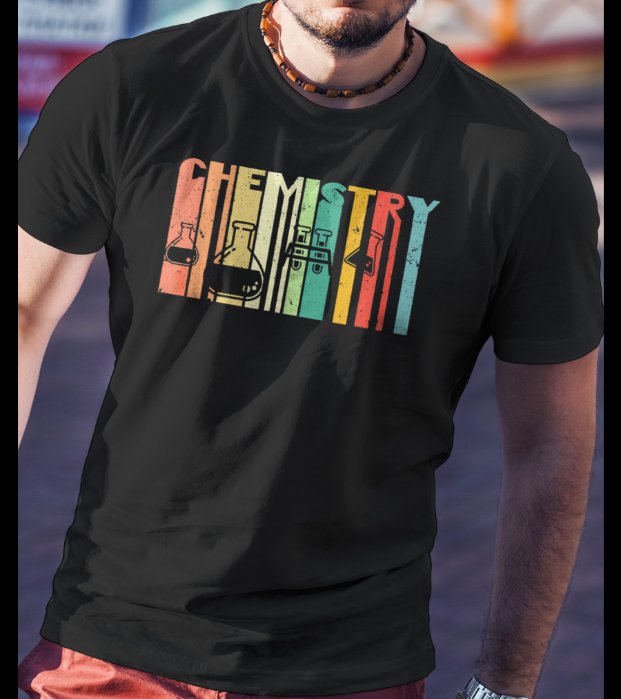 Chemistry Funny Science Student Vintage Laboratory Glassware T-Shirt