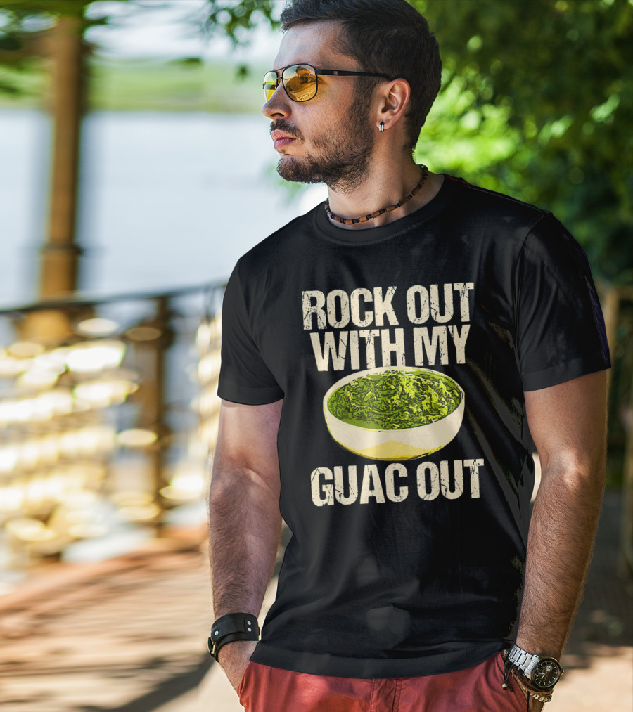 Rock Out With My Guac Out Guacamole Dipp Bowl T-Shirt