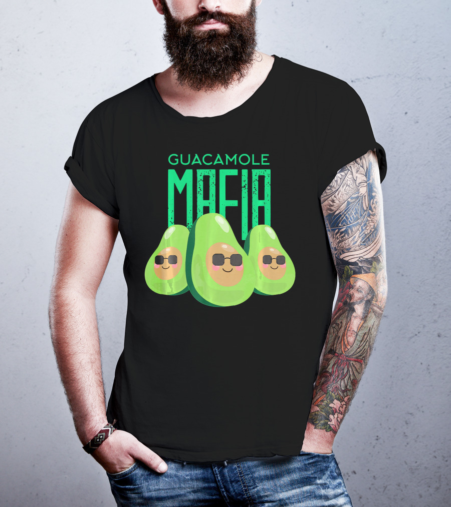 Guacamole Mafia Avogato Cool Avocado T-Shirt