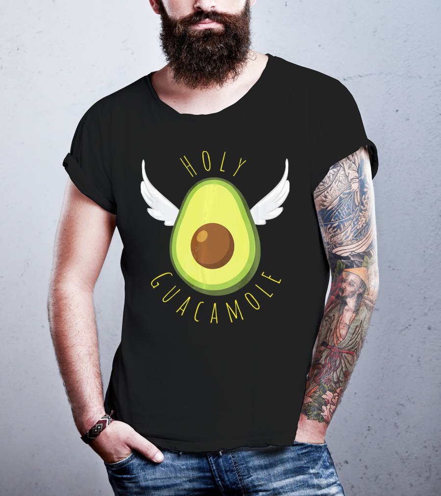 Holy Guacamole Avocado Angel Wings T-Shirt