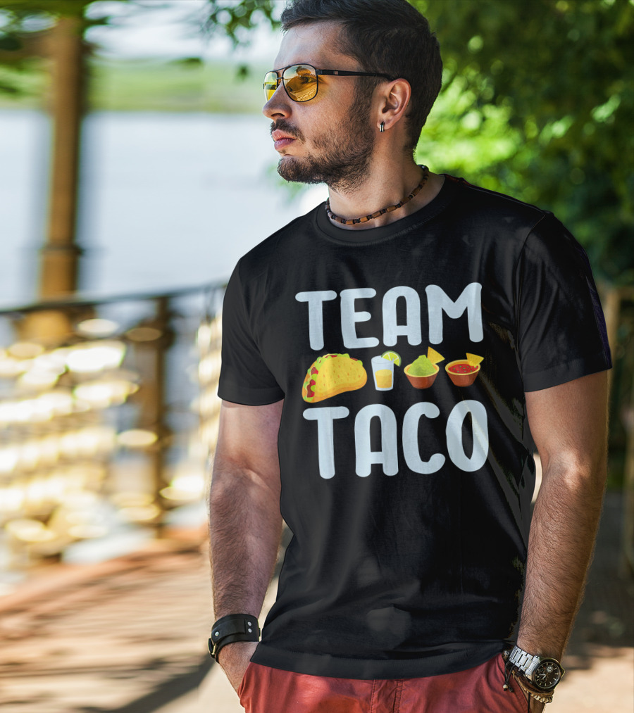 Team Taco Funny Tacos Tequila Salsa Guacamole T-Shirt