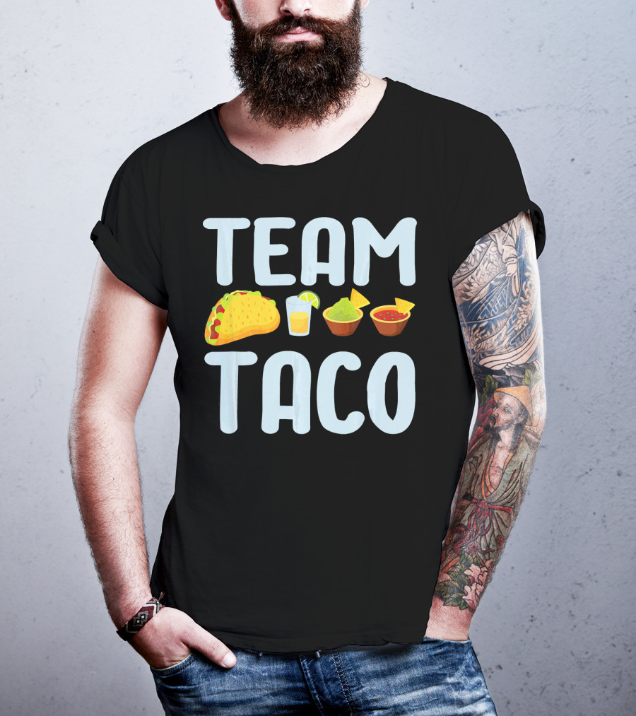 Team Taco Funny Tacos Tequila Salsa Guacamole T-Shirt