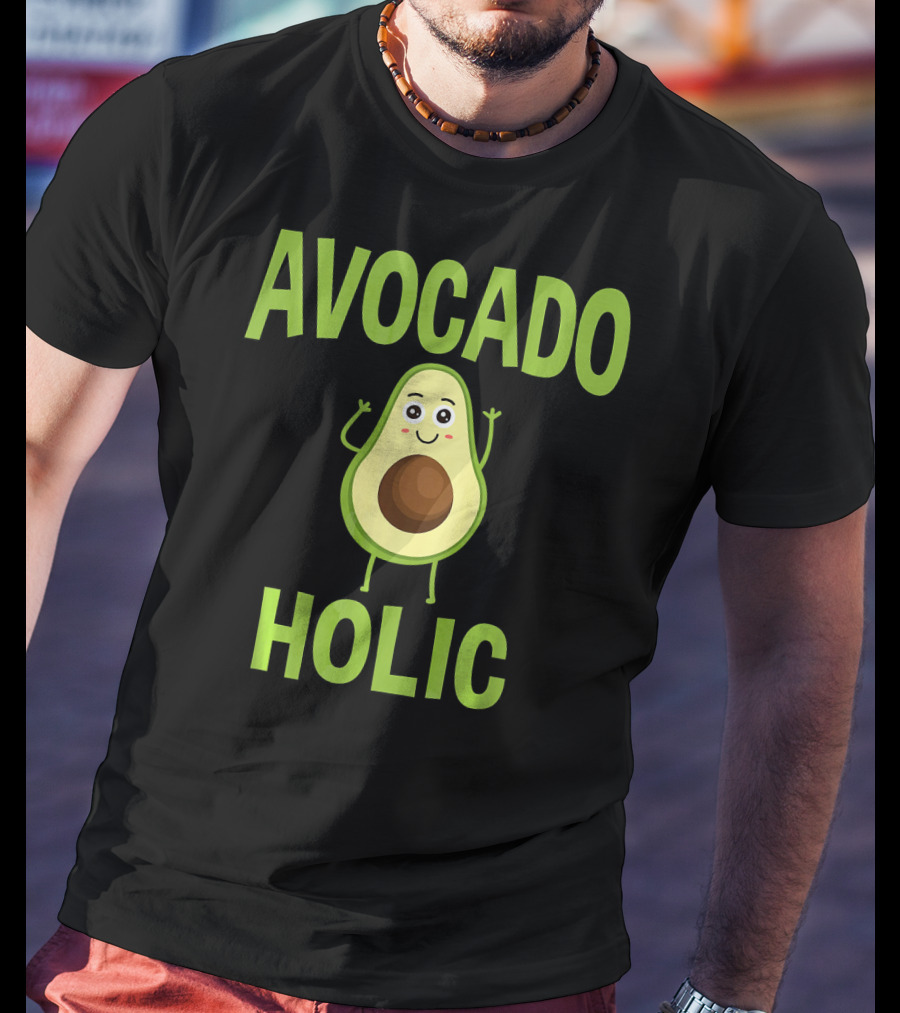 AVOCADOHOLIC Avocado Holic Funny Avocado T-Shirt