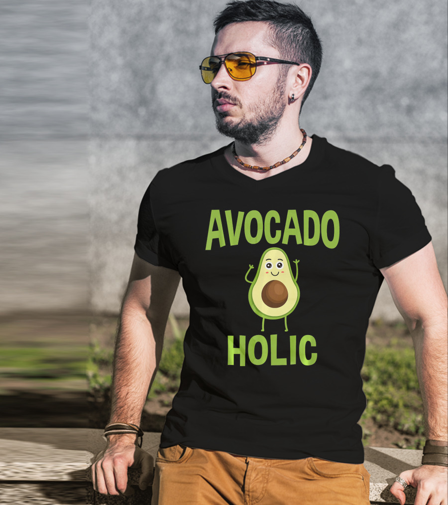 AVOCADOHOLIC Avocado Holic Funny Avocado T-Shirt