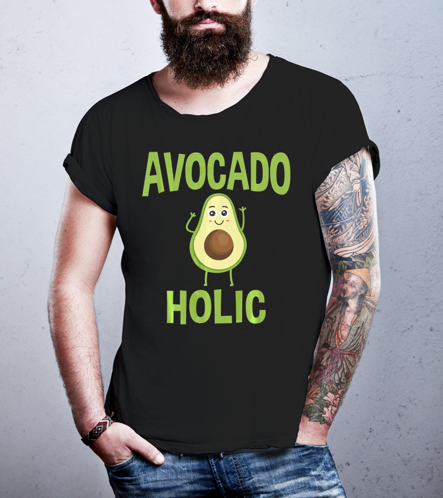 AVOCADOHOLIC Avocado Holic Funny Avocado T-Shirt