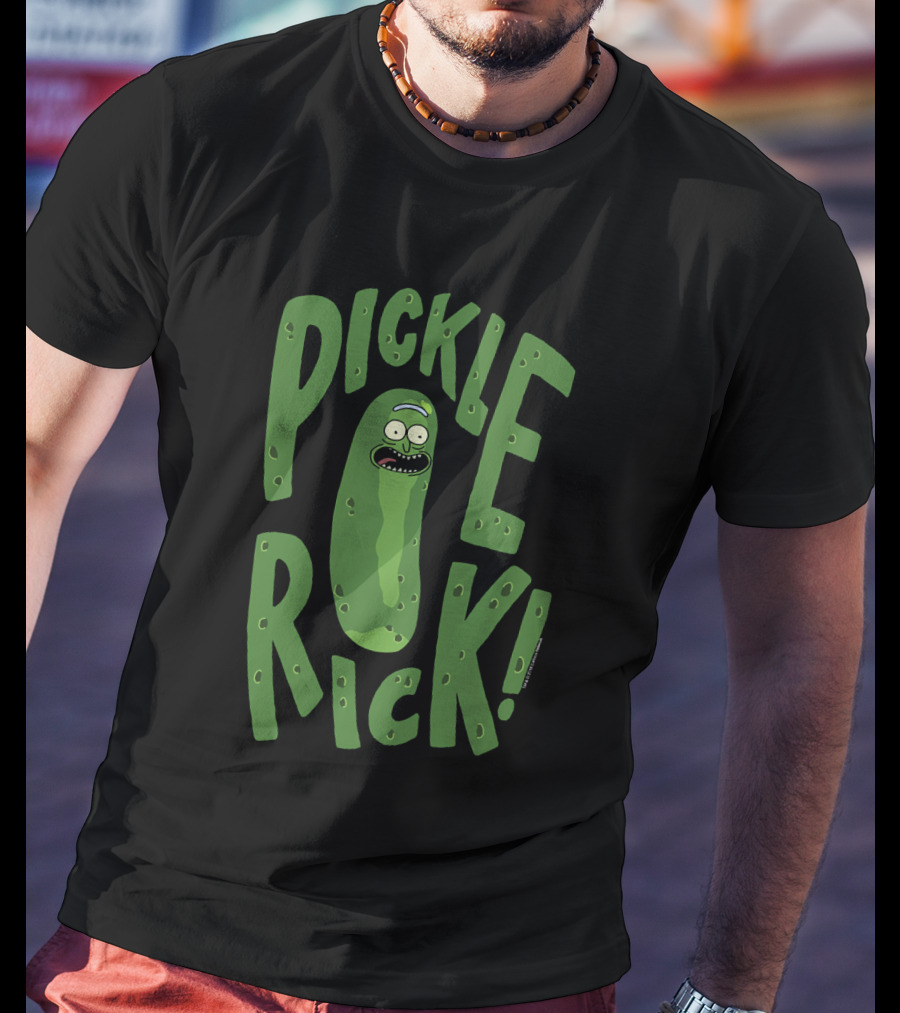 Rick And Morty Pickle Rick Pickle Drawing T-Shirt