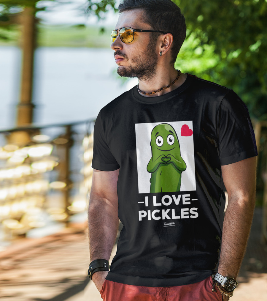 I Love Pickles Squad Heart Party T-Shirt