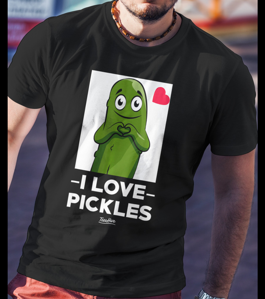I Love Pickles Squad Heart Party T-Shirt