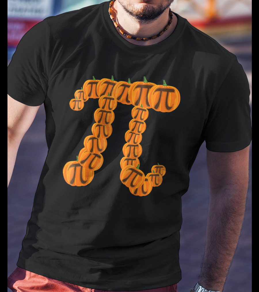 Pumpkin Pi Math Symbol Halloween Puns T-Shirt