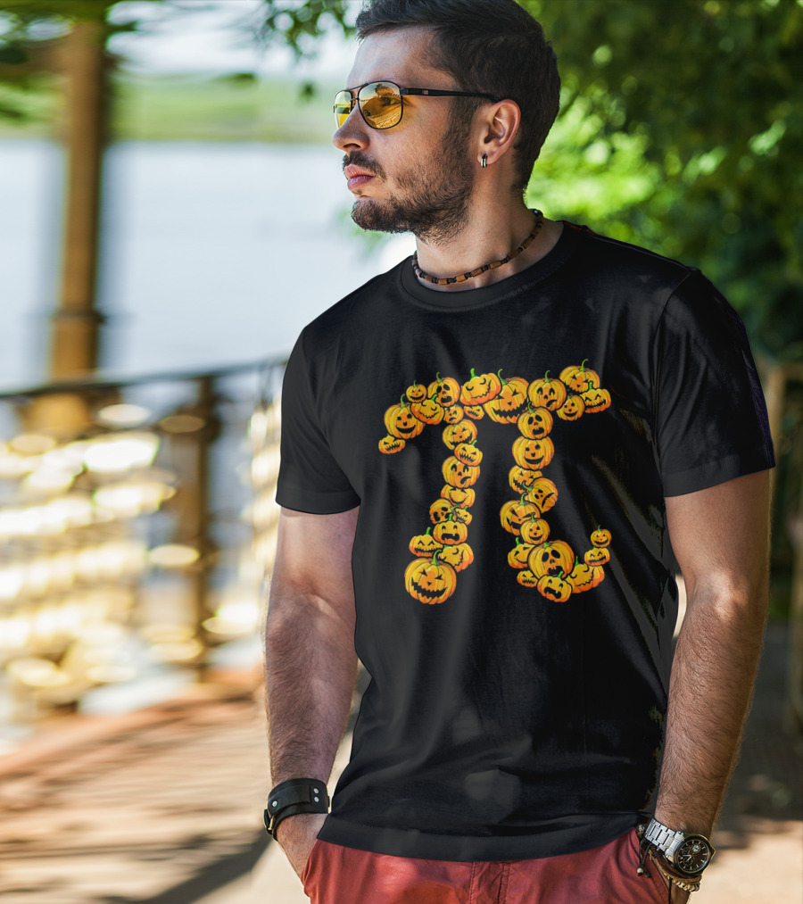 Pumpkin Pi Pie Thanksgiving Dessert Math Jack-O'-Lanterns T-Shirt