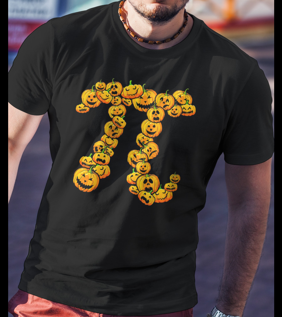 Pumpkin Pi Pie Thanksgiving Dessert Math Jack-O'-Lanterns T-Shirt