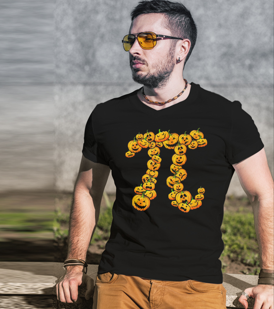 Pumpkin Pi Pie Thanksgiving Dessert Math Jack-O'-Lanterns T-Shirt