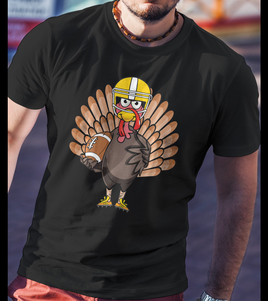 Thanksgiving Turkey Bowl Football Turkey T-Shirt