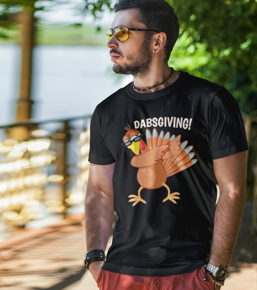 Dabsgiving Funny Dabbing Turkey Thanksgiving Dabs T-Shirt