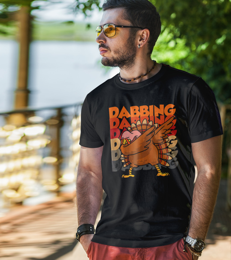 Dabbing Dabbing Dabbing Turkey T-Shirt