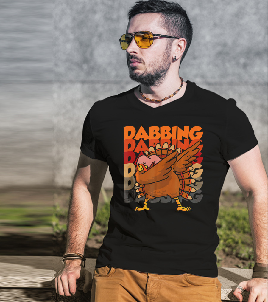Dabbing Dabbing Dabbing Turkey T-Shirt