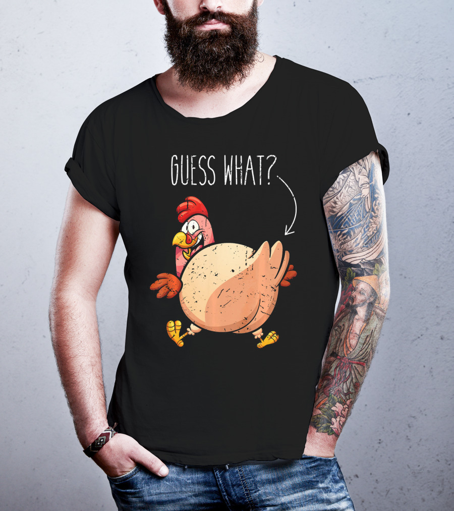Guess What Turkey Funny Butt Joke T-Shirt