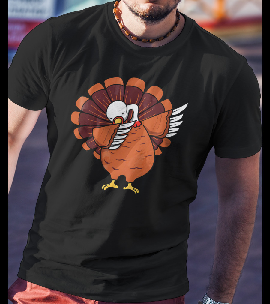 Dabbing Turkey Thanksgiving Dab Dance T-Shirt