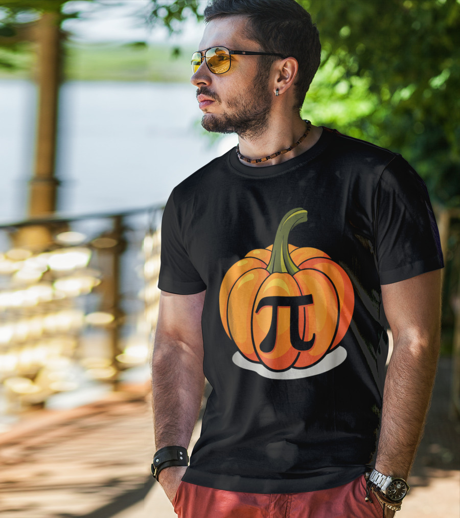 Pumpkin Pi Pie Funny Nerdy Thanksgiving T-Shirt