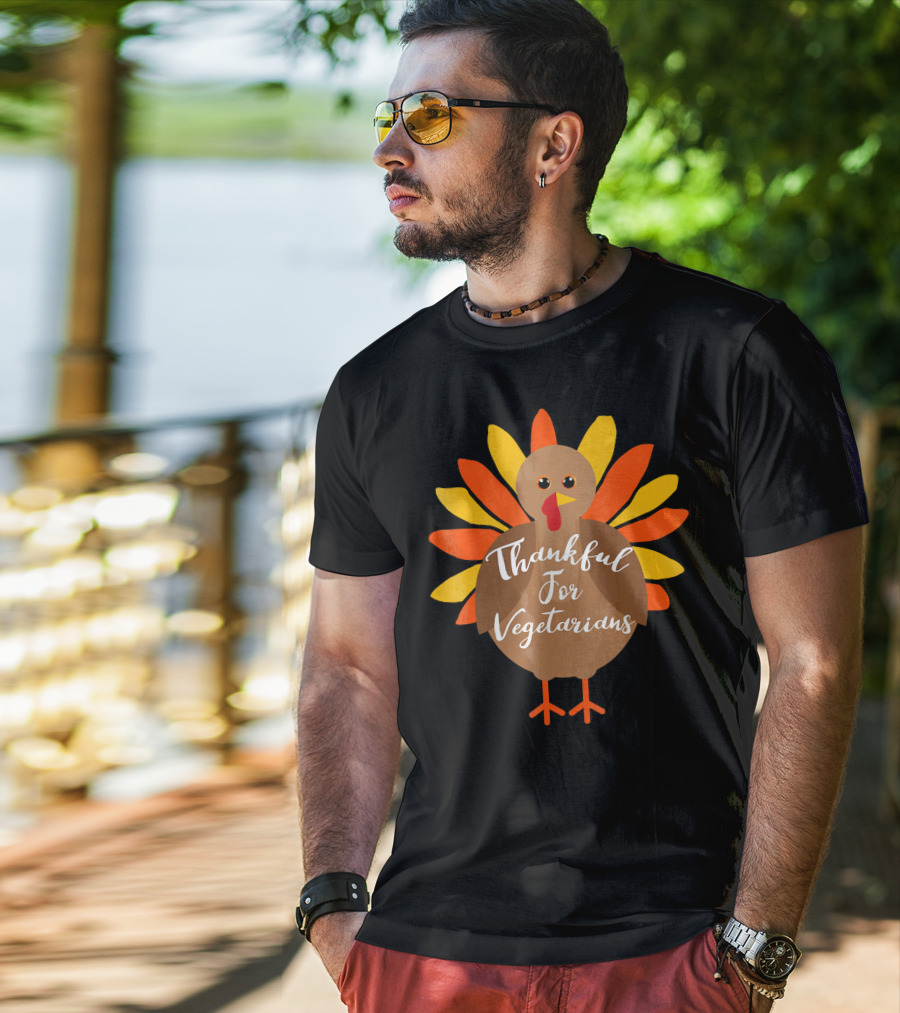 Thankful For Vegetarians Turkey T-Shirt