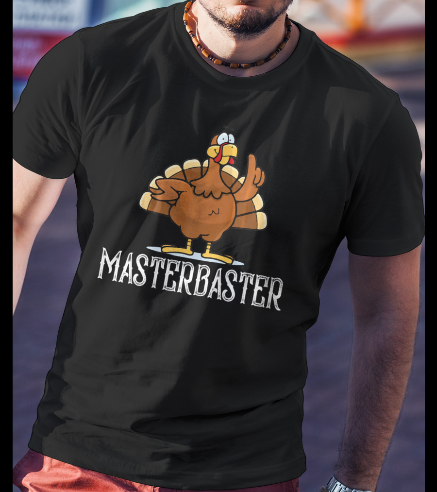 Masterbaster Turkey Cartoon Image T-Shirt