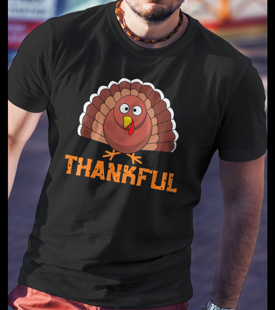 Thankful Turkey Thanksgiving T-Shirt