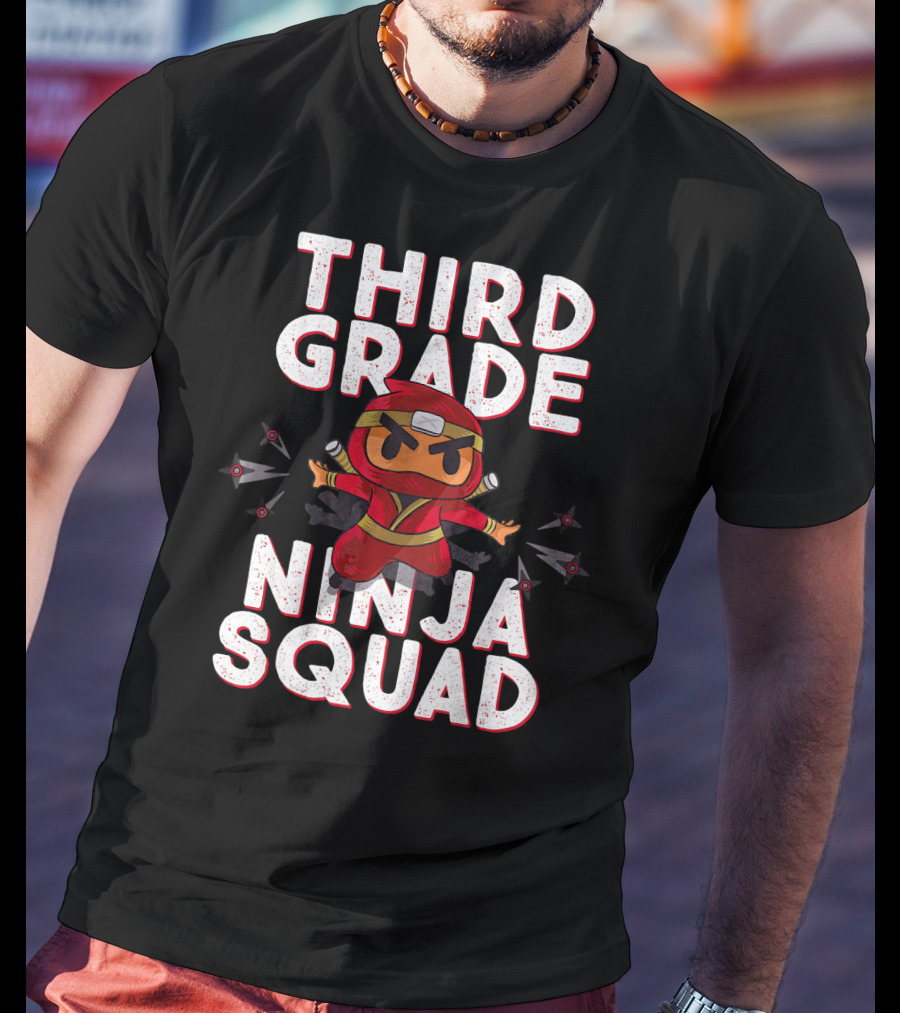 Third Grade Ninja Squad Fun Back To School T-Shirt