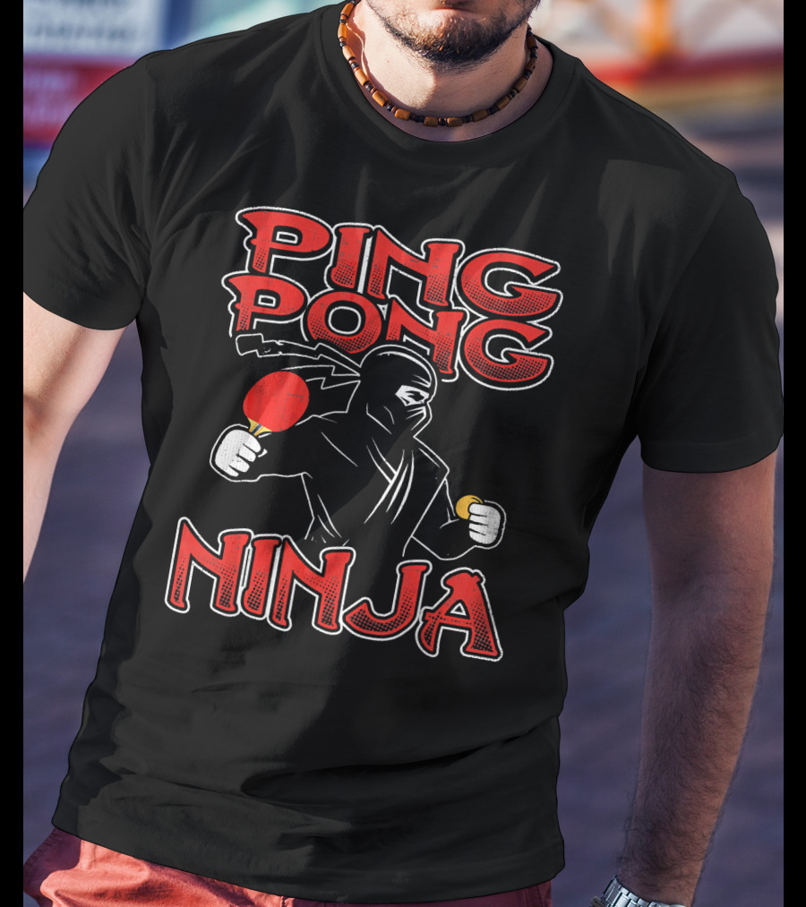Ping Pong Ninja Funny Ping Pong T-Shirt