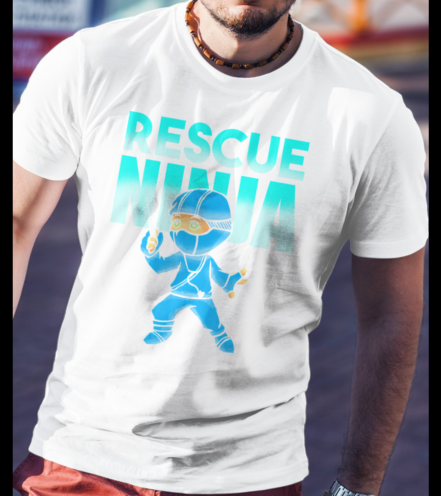 Rescue Ninja Nurses Nursing Day Men Pediatric Hero T-Shirt