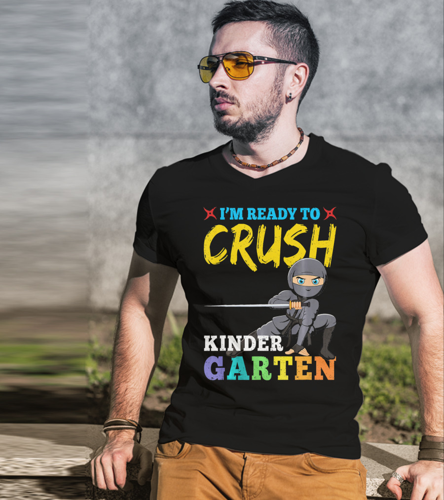 I'm Ready To Crush Kindergarten Ninja Girls T-Shirt