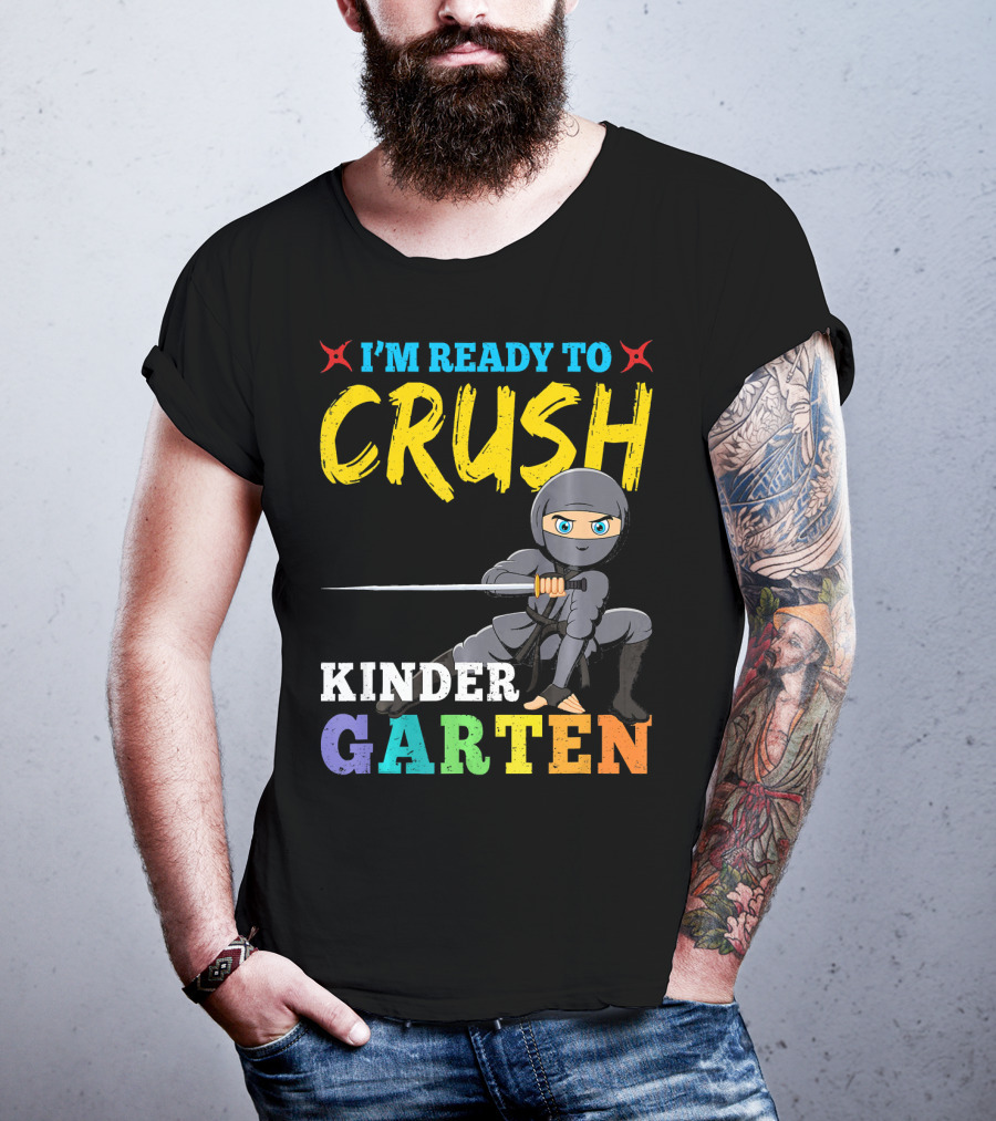 I'm Ready To Crush Kindergarten Ninja Girls T-Shirt